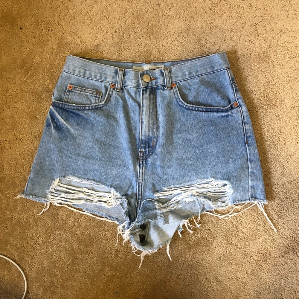 Topshop Moto Denim Shorts